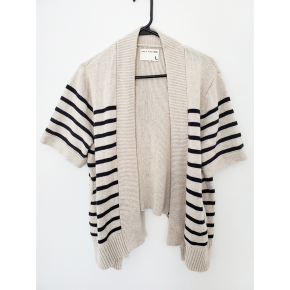 rag & bone Sweaters - Rag & bone knit L short sleeve cardigan sweater